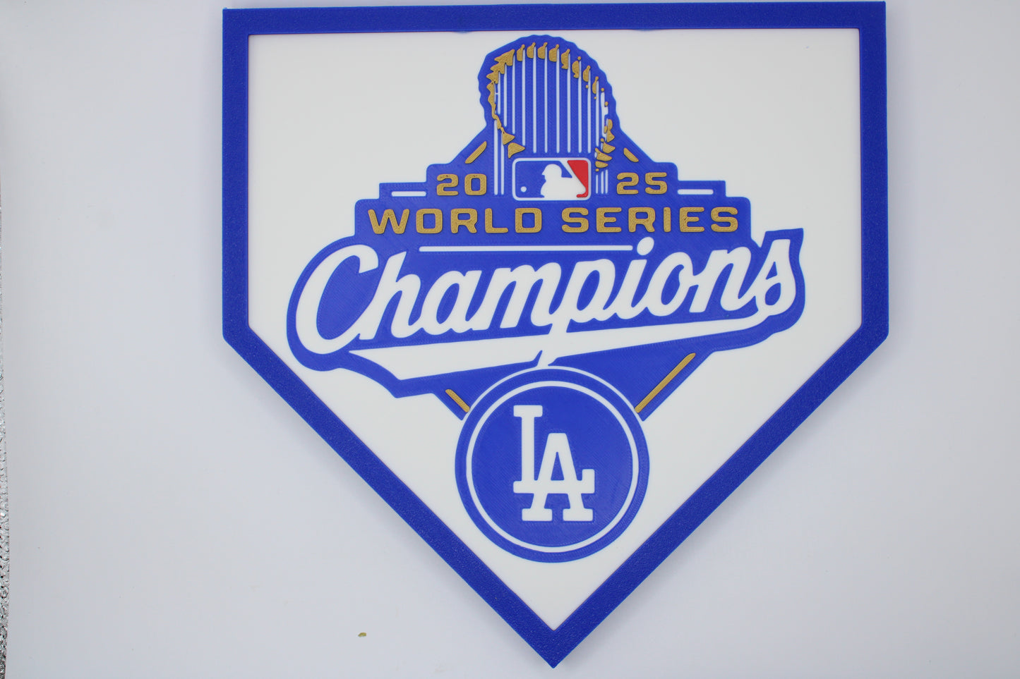 LA Dodgers World Series Plaques (4 Styles!) 3D Printed