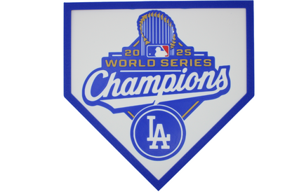 LA Dodgers World Series Plaques (4 Styles!) 3D Printed