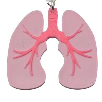 Lung Earrings (Medical) 3D Printed
