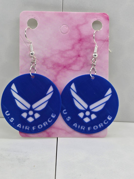 Airforce Earrings - 3D Printed Earrings!