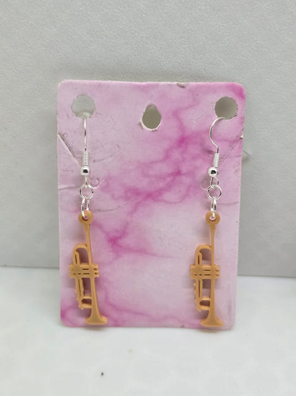 Musical Instrument Earrings - 3D Printed Earrings (8 choices)