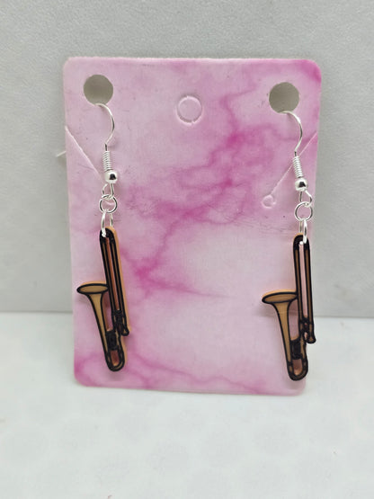 Musical Instrument Earrings - 3D Printed Earrings (8 choices)