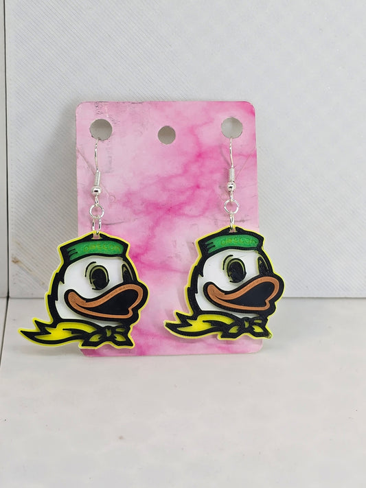 Oregon Duck Earrings