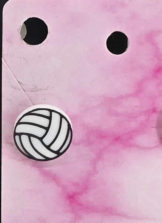 Volleyball Stud/Post Earrings - 3D Printed Earrings!
