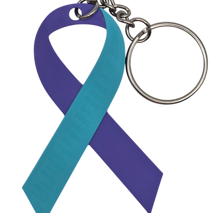 Suicide Prevention Ribbon Keychain