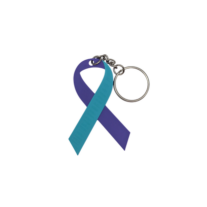 Suicide Prevention Ribbon Keychain