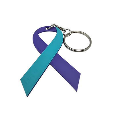 Suicide Prevention Ribbon Keychain