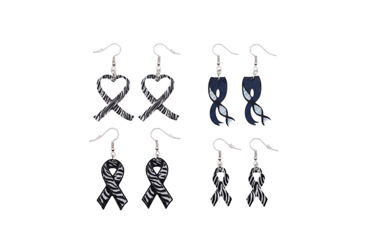Rare Disease Earrings - 3D Printed