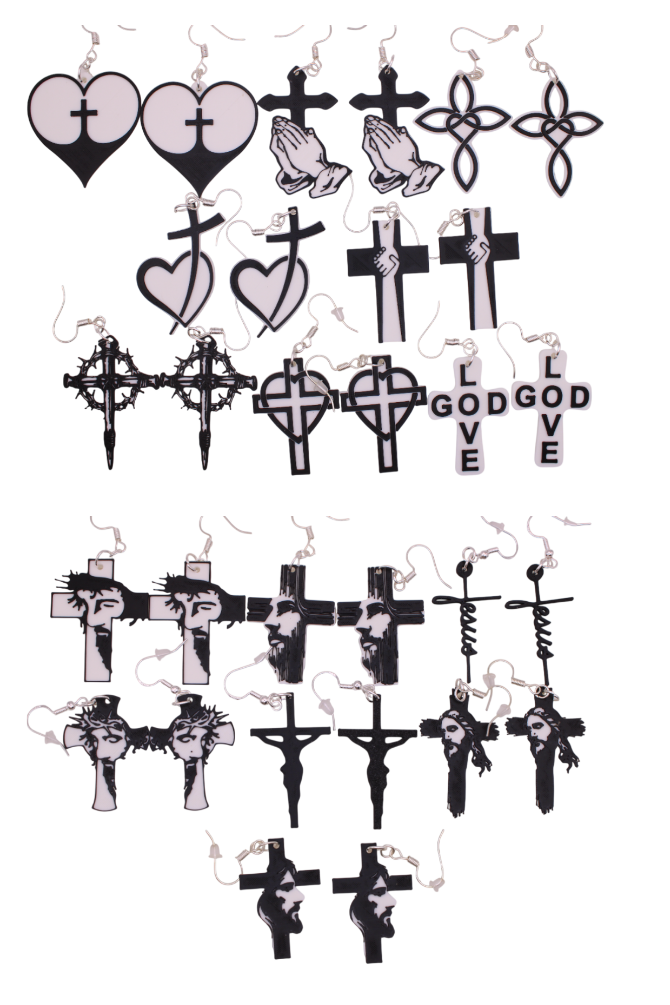Jesus Cross Earrings 16 types!