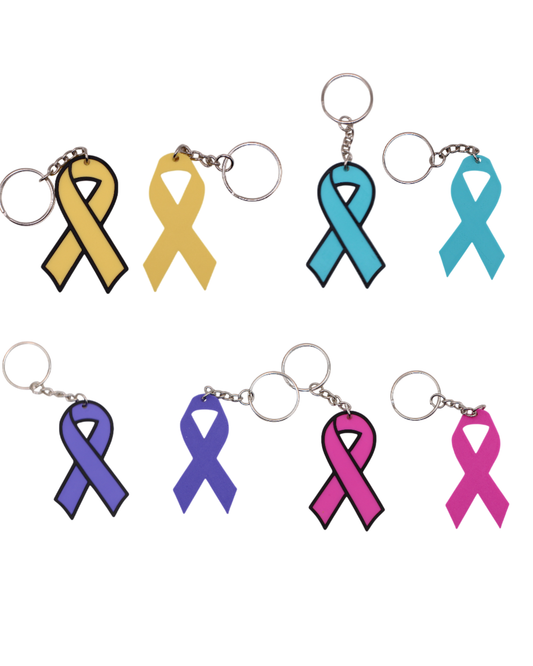 Awareness Ribbon Keychains
