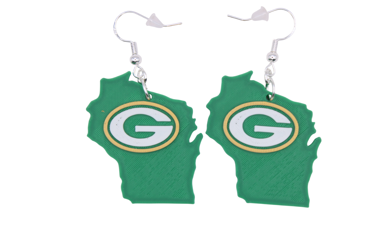 Green Bay Packers Earrings