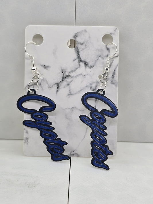 KA Coyote logo Earrings