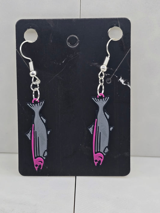 Salmon Earrings - 3D Printed Earrings!