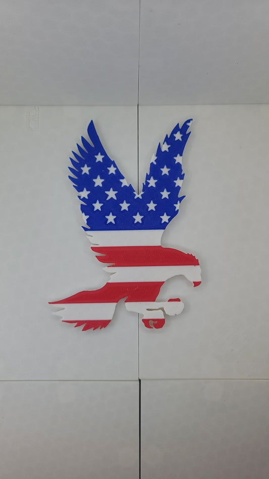 American Eagle Flag Magnet - 3d printed