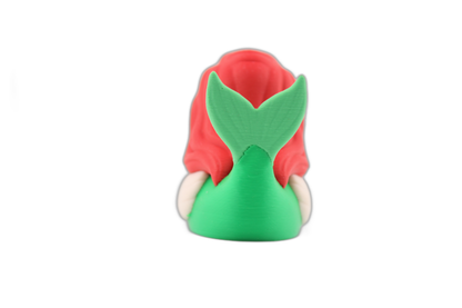 Ariel Duck Figurine - 3D Printed Mermaid Princess Duck