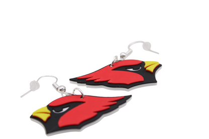 Small Cardinal Dangling Earrings