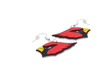 Small Cardinal Dangling Earrings