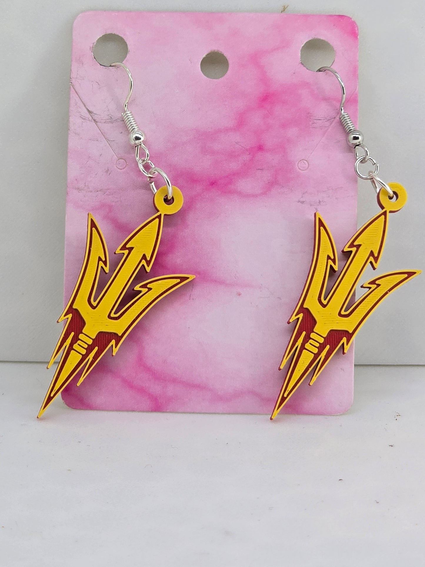 ASU Pitchfork Earrings