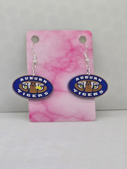 Auburn logo Earrings