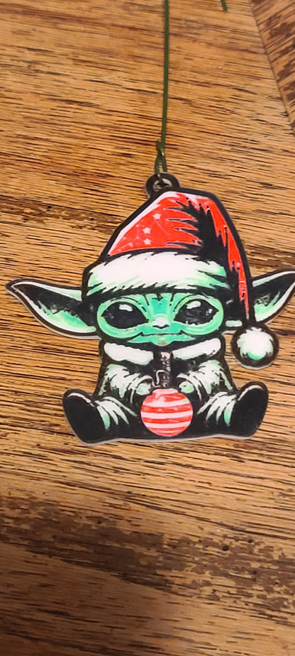 Baby Yoda Christmas Ornament