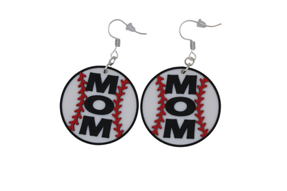 Baseball Mom Earrings - 3D Printed Earrings!