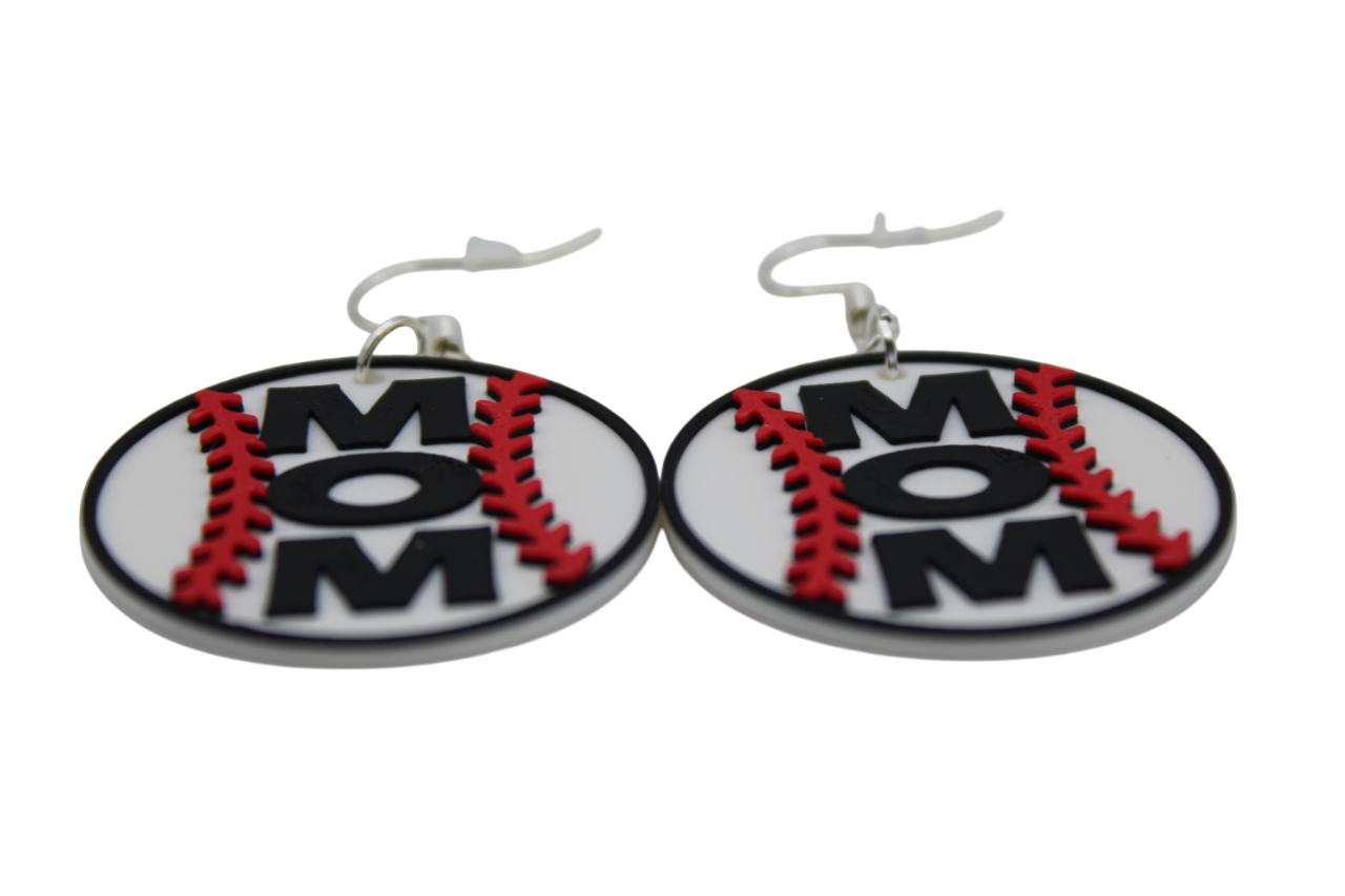 Baseball Mom Earrings - 3D Printed Earrings!
