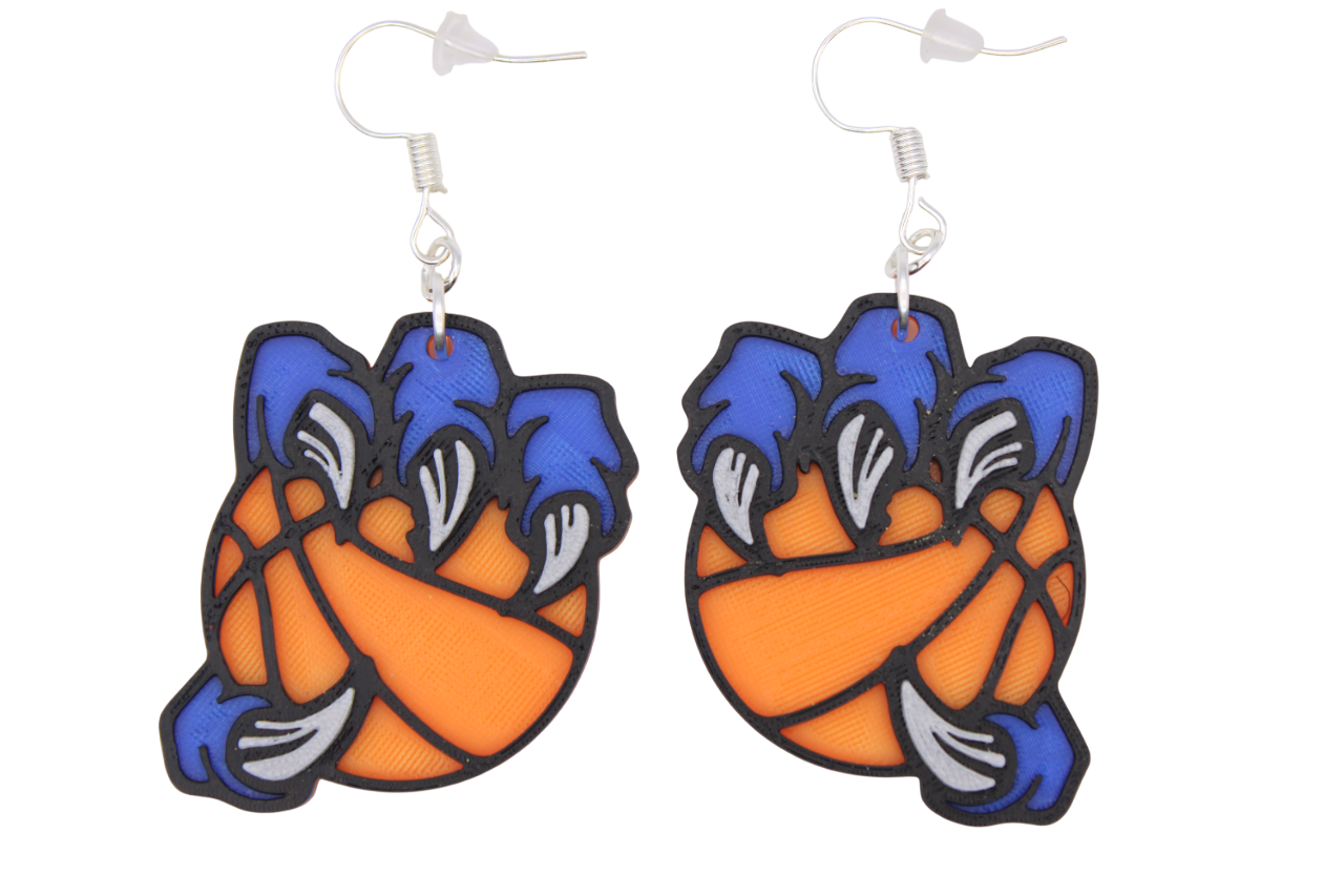 Basketball Claw Earrings
