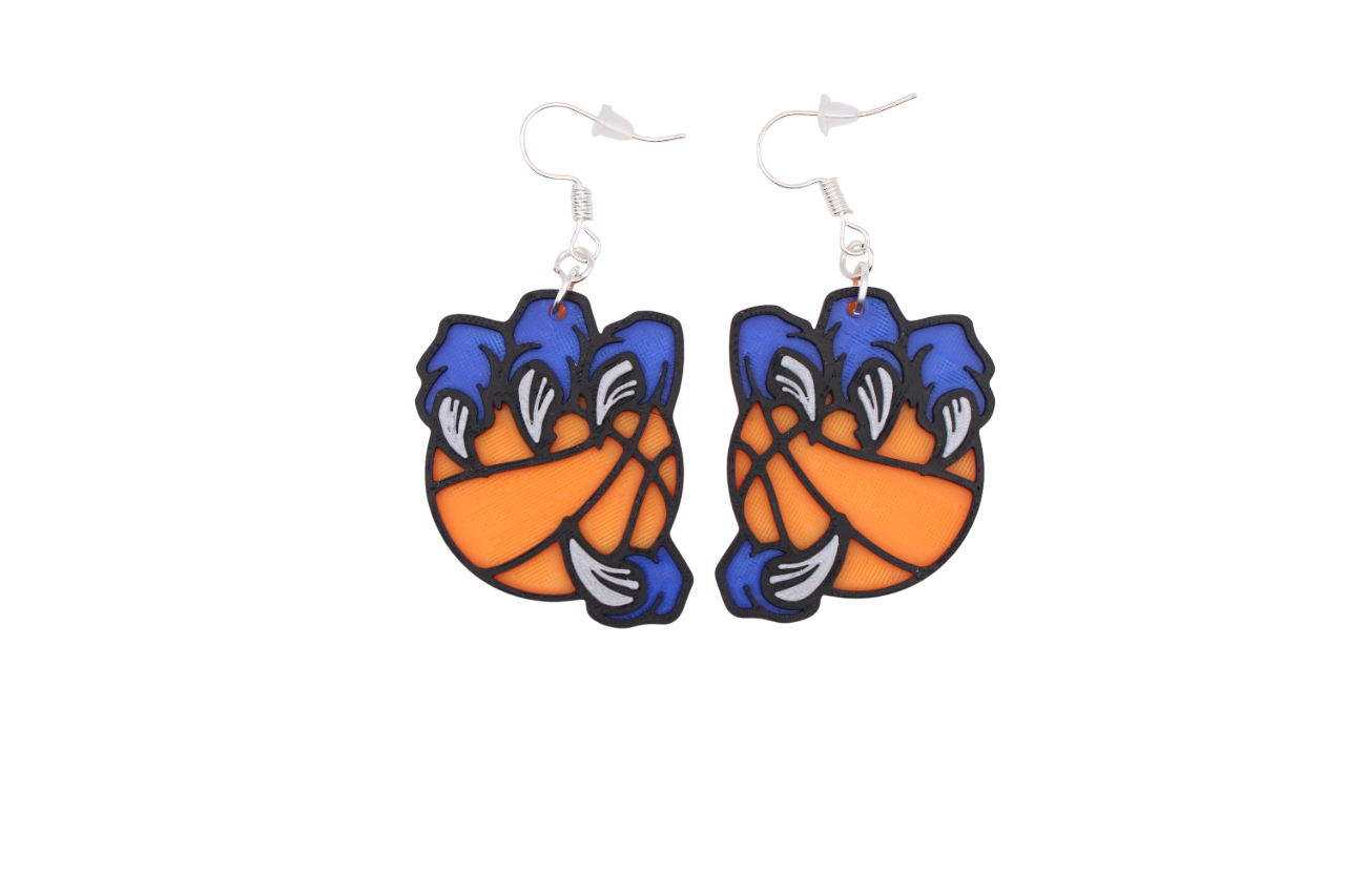 Basketball Claw Earrings