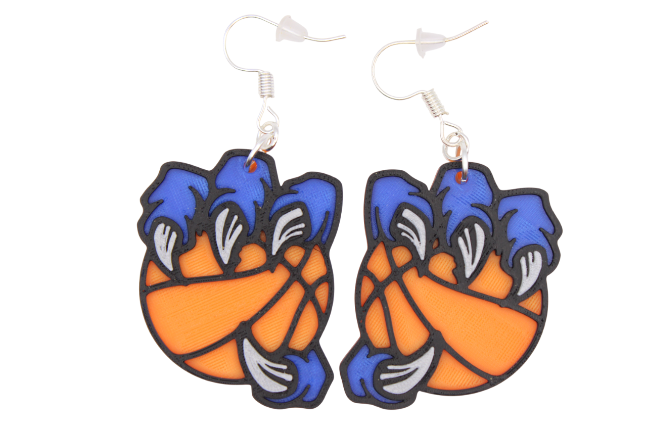 Basketball Claw Earrings