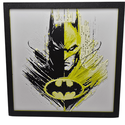 Batman Light and Dark Painting - Erratically Eccentric Creations