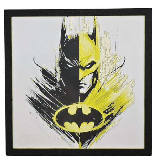 Batman Light and Dark Painting - Erratically Eccentric Creations