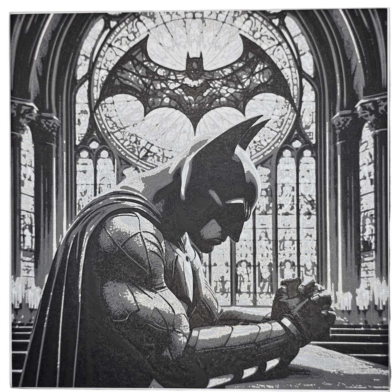 Batman Praying Painting 3D Print