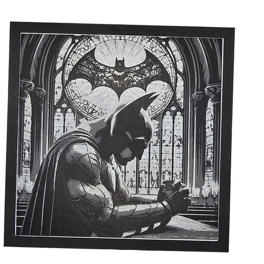 Batman Praying Painting 3D Print