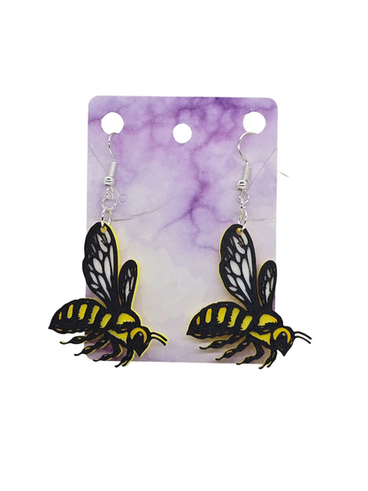 Bee Realistic Earrings