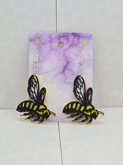 Bee Realistic Earrings