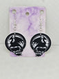 Dragon sitting on Book Earrings