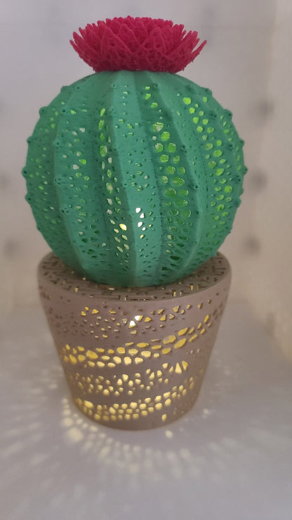 Cactus Tea Light - Erratically Eccentric Creations