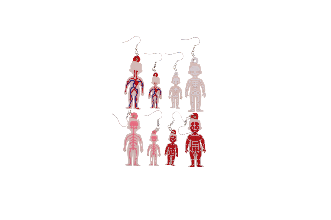 Nervous System (Medical) 3D Printed Earrings