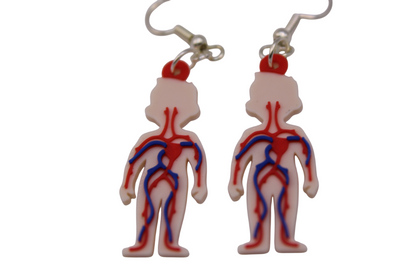 Cardiovascular Earrings (veins and arteries)