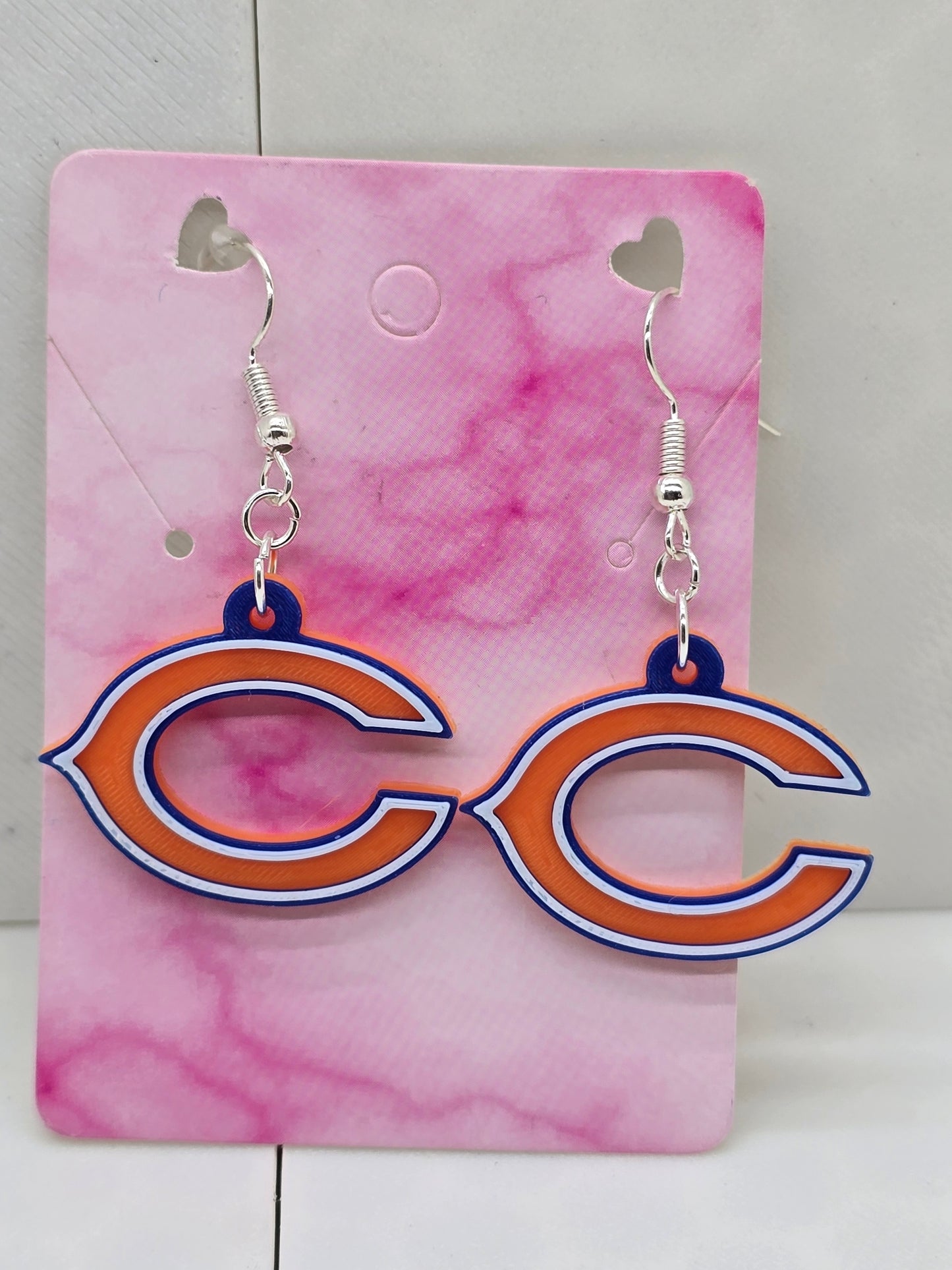 Chicago Bears C Earrings