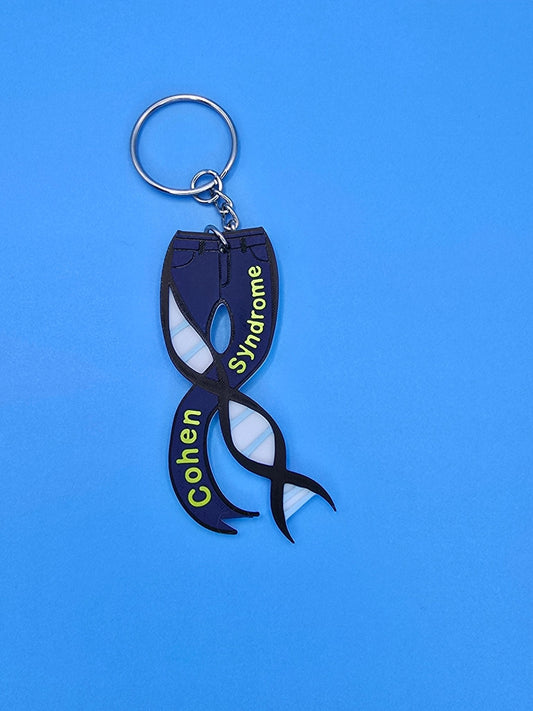 Cohen Syndrome Keychains - 3D Printed (Gene related syndromes) - Erratically Eccentric Creations