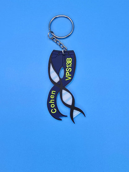 Cohen Syndrome Keychains - 3D Printed (Gene related syndromes) - Erratically Eccentric Creations