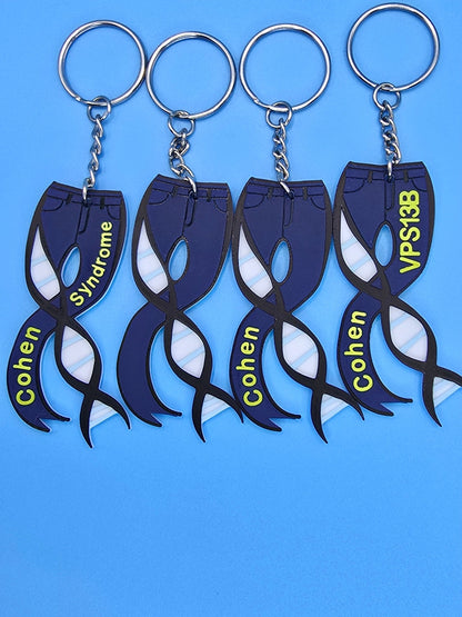 Cohen Syndrome Keychains - 3D Printed (Gene related syndromes) - Erratically Eccentric Creations