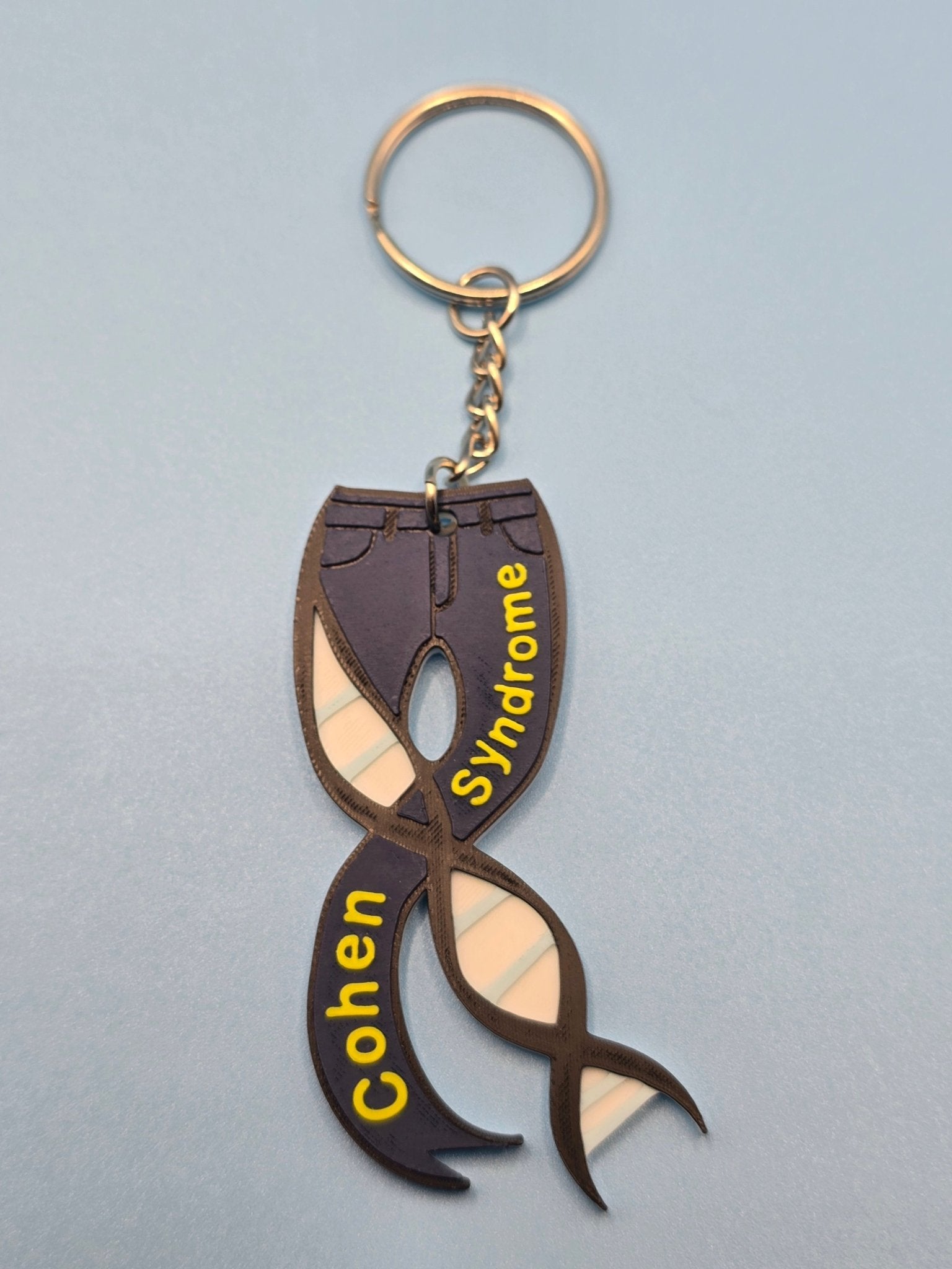 Cohen Syndrome Keychains - 3D Printed (Gene related syndromes) - Erratically Eccentric Creations