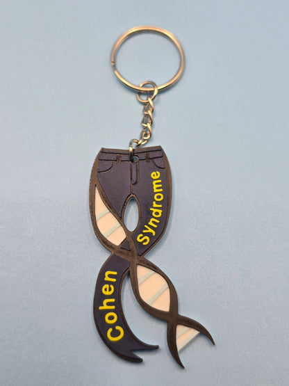 Cohen Syndrome Keychains - 3D Printed (Gene related syndromes) - Erratically Eccentric Creations
