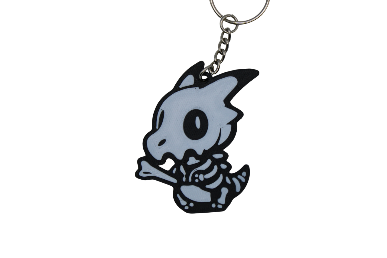 Cubone Skelli Keychain