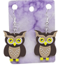 Cute Colored Owl Earrings - Erratically Eccentric Creations