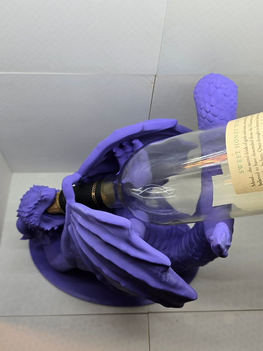 Dragon Wine Holder 3D Printed - Erratically Eccentric Creations