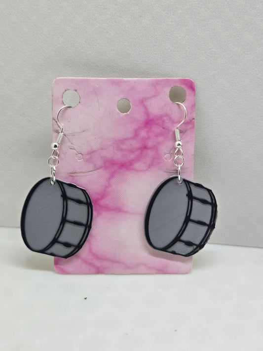 Drums Multicolor Earrings - Erratically Eccentric Creations