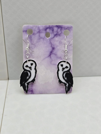 Elegant Owl Earrings - Erratically Eccentric Creations